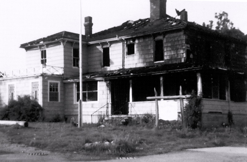 The Blockhouse Inn after the fire